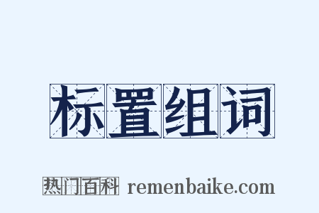 标置组词是什么意思的图片